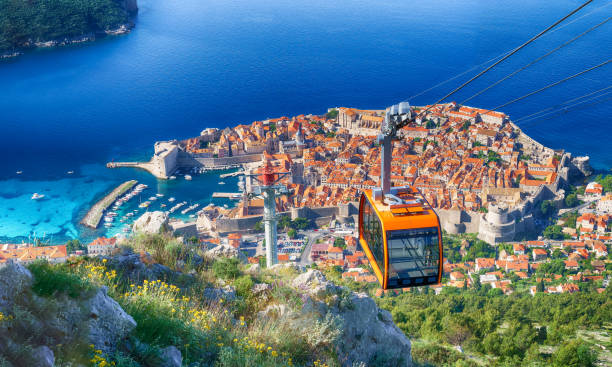 istock Dubrovnik cable car,  Croatia 1407789117