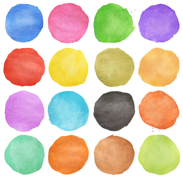 istock Abstract colorful watercolor circle 140779067