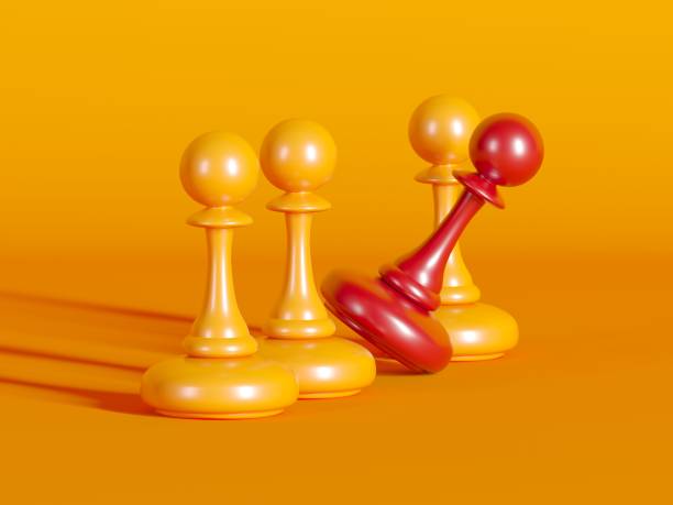 istock Chess pawn outstanding. Leadership concept. Competitive andvantage 1407796601