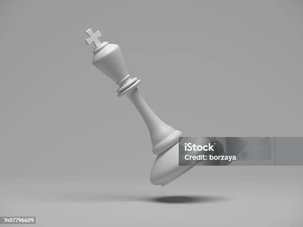 Chess King Business Concept Leader And Success Stock Photo - Download Image Now - Checkmate, King - Chess Piece, Black And White