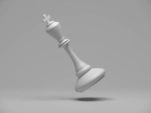 Chess king business concept, leader and success. 3d rendering