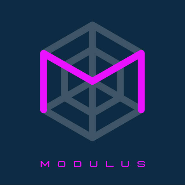 M monogram. Letter M. Line letter into the hexagon like net. Modulus emblem. Emblem for business, internet, online shop, label or packaging. modularity icon stock illustrations