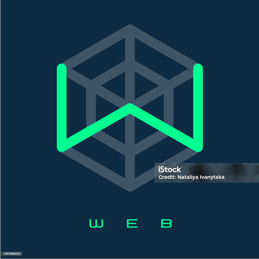 W/letter Inweb Code W Monogram Letter W Line Letter Into The Hexagon Like Net Web Emblem ...