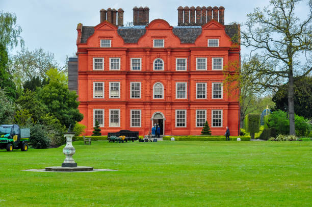 Kew palace in botanical garden, London, UK London, UK - April 2018: Kew palace in botanical garden kew gardens spring stock pictures, royalty-free photos & images