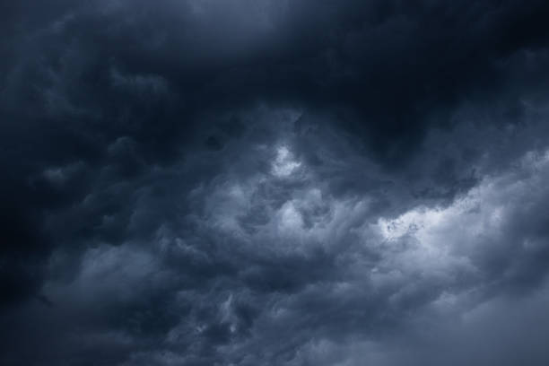 Looking Up Storm Cloud stock photo