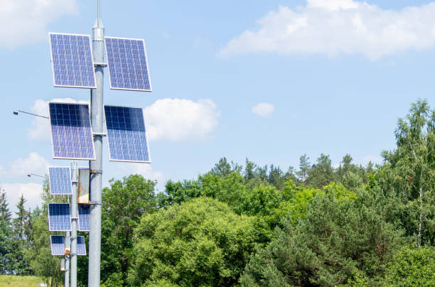 istock Nur-Sultan, Kazakhstan - October 2020. Photovoltaic solar cell panels as renewable energy source. 1407816519