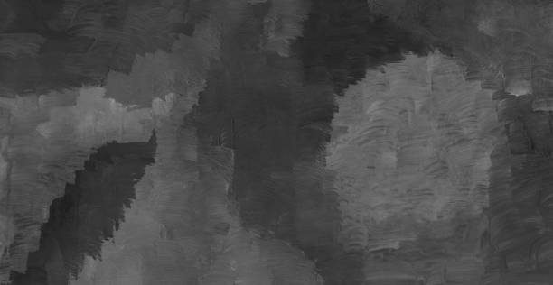 istock Black and White Hand Drawn Gouache Abstract Texture Background. 1407822102