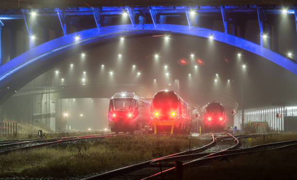 istock IC4 trains under bridge in Aarhus, Denmark 1407826376
