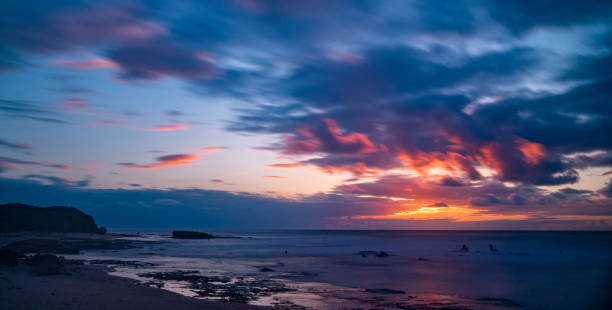 istock Romantic sunset on Palmachim beach, Israel 1407827470