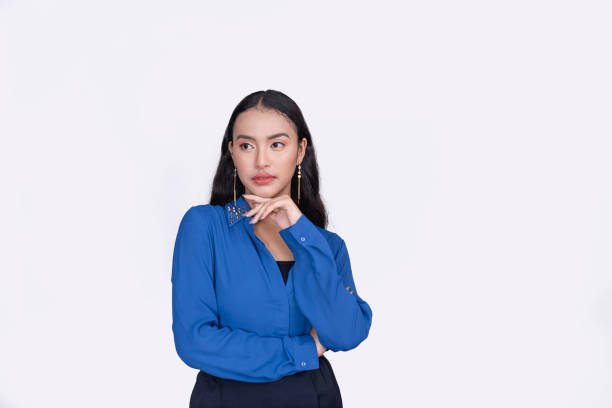 istock A young female office employee feeling upset and troubled. Isolated on a white background. 1407830363