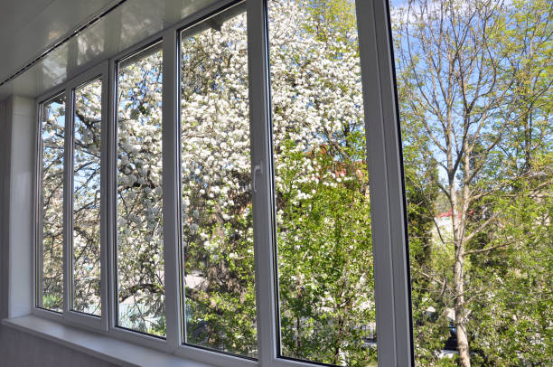 istock Metal-plastic window in the loggia 1407835992