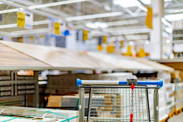 istock A shopping cart in a home improvement store 1407838414