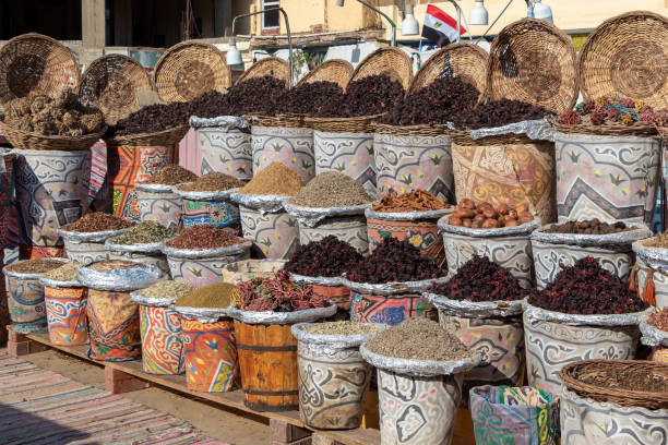 istock Spices and herbs on the Egyptian old market stall 1407843767