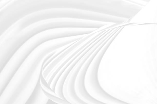 istock fashion textile white Clean woven beautiful soft fabric abstract smooth curve shape decorative background 1407858141