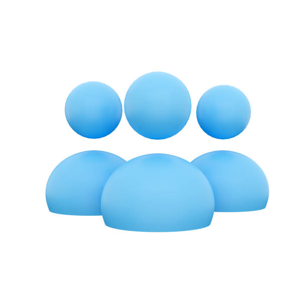 istock 3d render people icon. Group of people 3d render icon, Teamwork people 3d rendering icon. Leader, group, teamwork avatar 1407859484