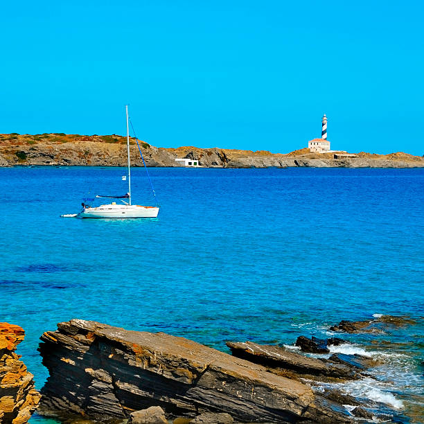 view of Favaritx beacon in Menorca, Balearic Islands, Spain