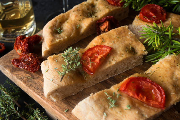 istock Freshly baked focaccia 1407861926