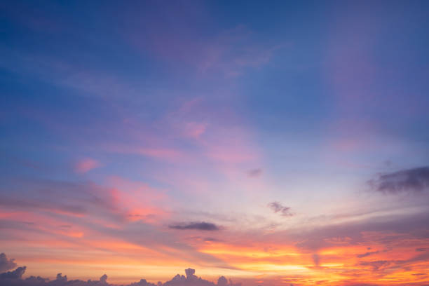 istock Beautiful dramatic and colorful sky at sunset over the sea 1407863675