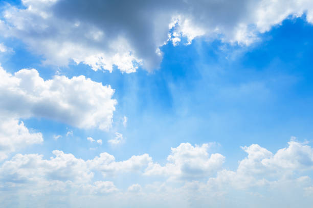 Sky with shinning sun background