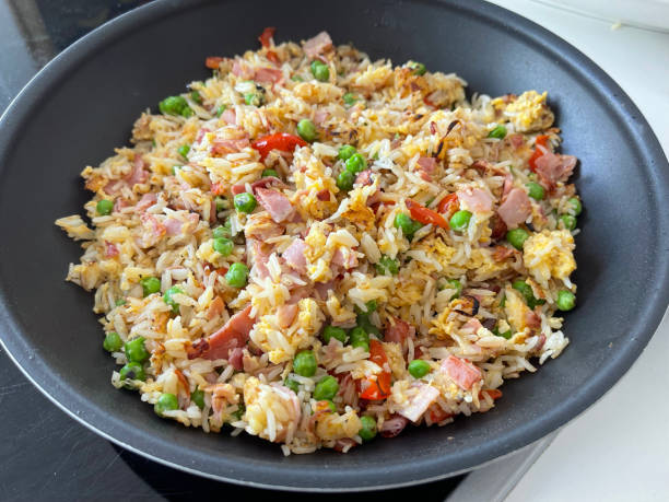 fried rice stock photo