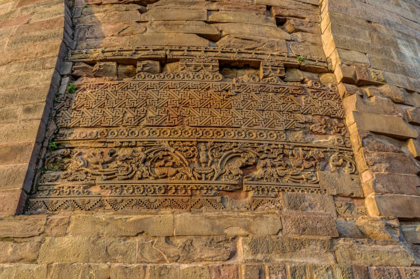08 23 2008 Sarnath Dhamek stupa Fifth century A.D. Buddhist Site Sarnath near Varanasi , Uttar Pradesh , India