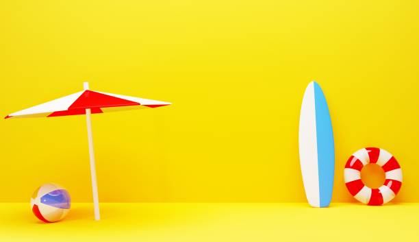 istock 3D image of summer sea leisure goods 1407867755