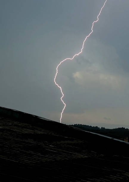 istock Thunder, flash of lightning on a rainy day. 1407868709