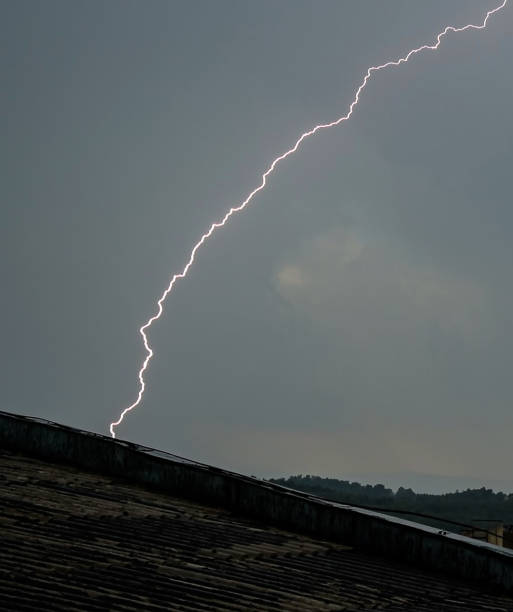 istock Thunder, flash of lightning on a rainy day. 1407868726