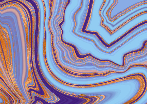 istock Luxury golden marble blue bright texture. Abstract blue marble with gold. Vector abstract shiny pattern. Vector cover. 1407875555