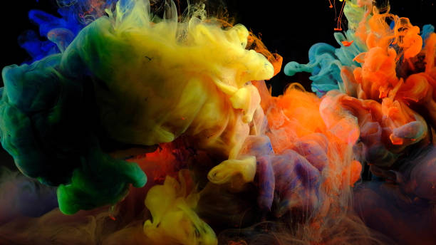 istock Abstract color paint splash isolated on white background, Splash of paint. Abstract background, 1407879331