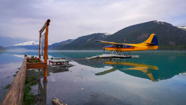 Floatplane stock photo