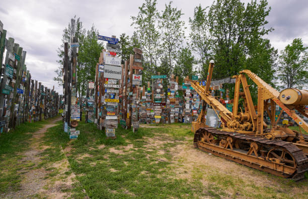 Sign Post Forest Alaska Highway, Yukon,Canada