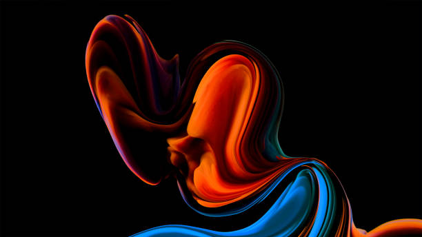 istock Creative painting colorful abstract on background, Color gradient background design 1407881488