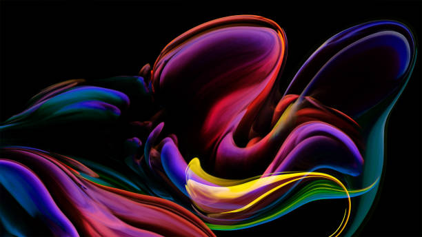 istock Creative painting colorful abstract on background, Color gradient background design 1407881491