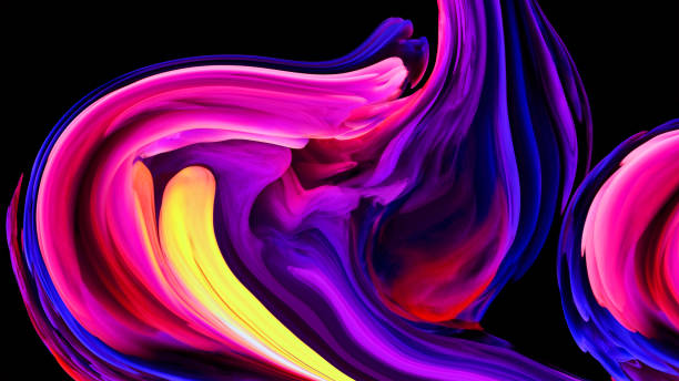istock Creative painting colorful abstract on background, Color gradient background design 1407881581