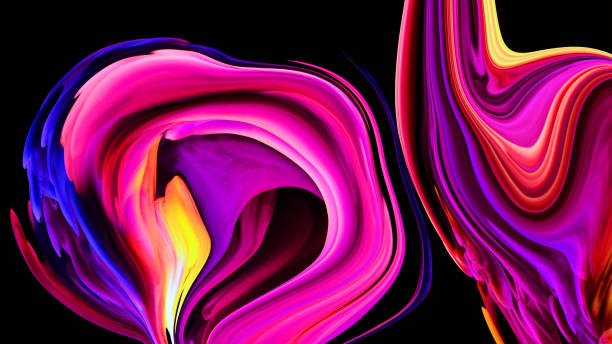 istock Creative painting colorful abstract on background, Color gradient background design 1407881583