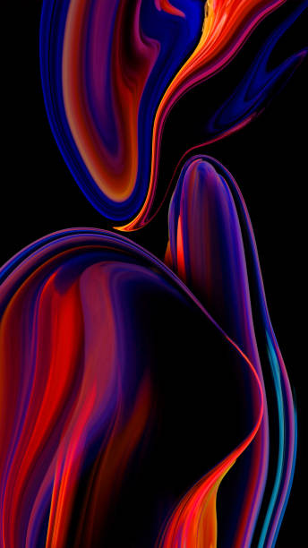 istock Creative painting colorful abstract on background, Color gradient background design 1407881597