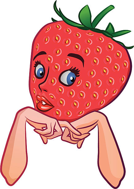 illustrations, cliparts, dessins animés et icônes de fille aux fraises - chandler strawberry