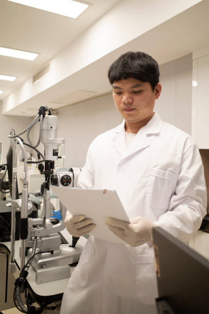 istock Male doctor is analyzing the condition 1407884846