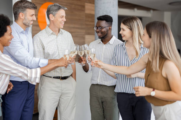 istock Celebrating their corporate success 1407886123