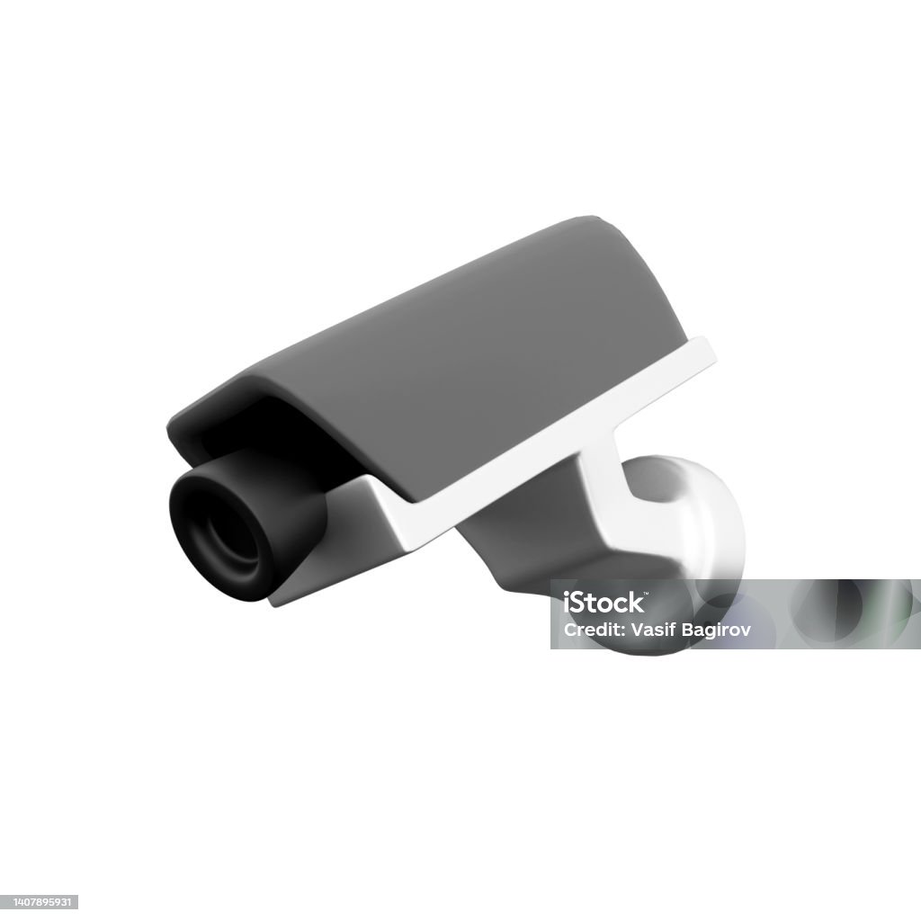 Cctv Renders 3d Render Security Camera White Cctv Surveillance System 3d Render ...