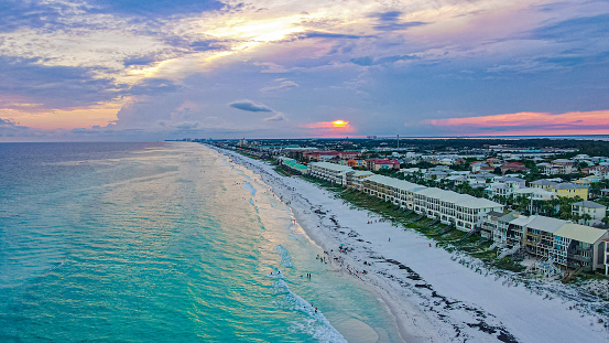 Destin y Miramar Beaches Florida 2022 Drone Aerial Gulf Coast photo