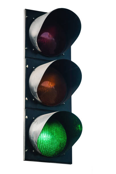istock isolated Traffic Control light, green signal 1407897041