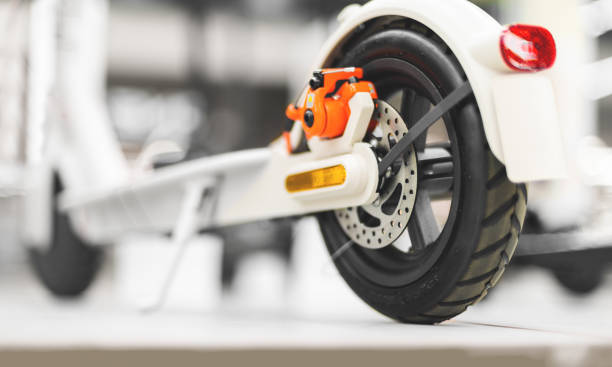 istock the electric drive scooter, closeup 1407897400