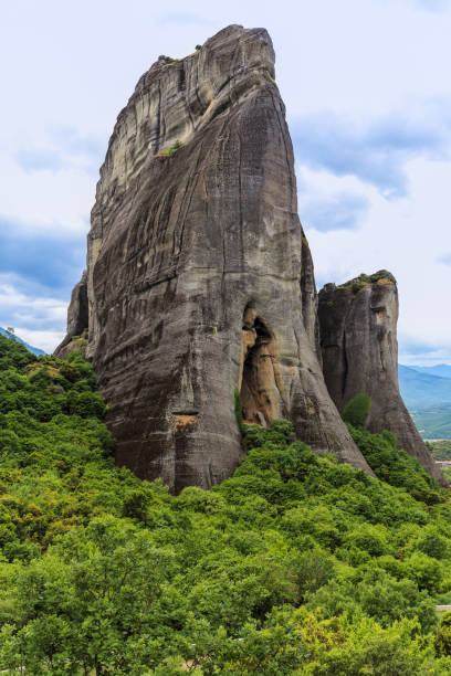 istock Rock of bizarre geological formation, Meteora, Greece 1407897576
