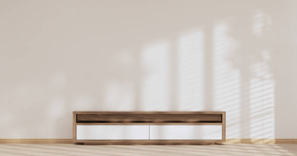 istock Japan room Minimal cabinet for tv interior wall mockup,3d rendering 1407904698