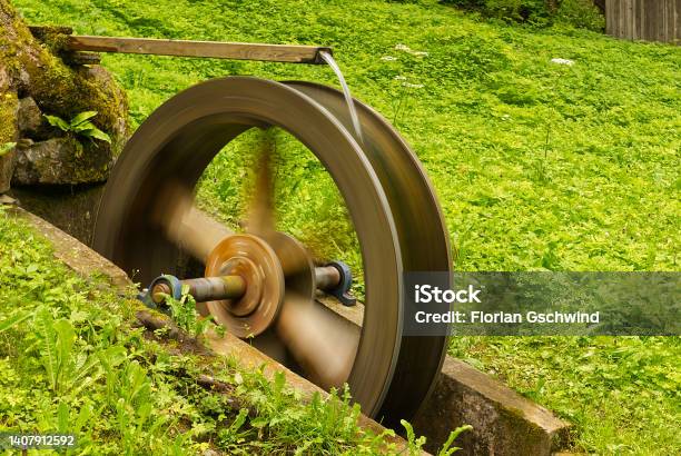 Spinning Water Wheel Stock Photo - Download Image Now - History, Water Wheel, Agriculture