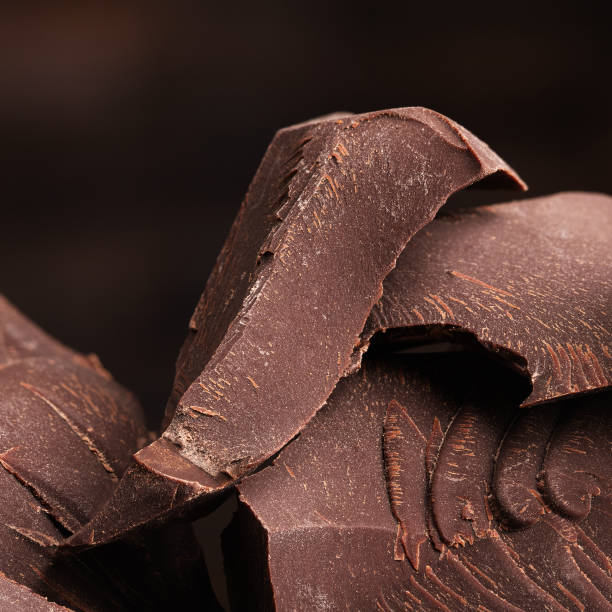 istock broken pieces of dark chocolate, sweet dessert 1407913638
