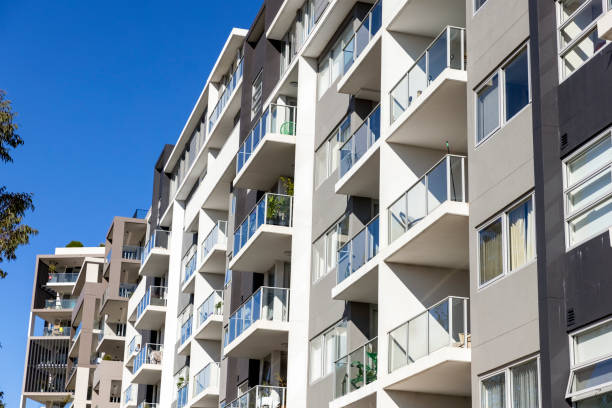 Free Stock Photo of Exterior view of apartment building with clear sky ...