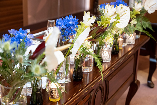 I took a picture of Takasago at the wedding reception from an angle.